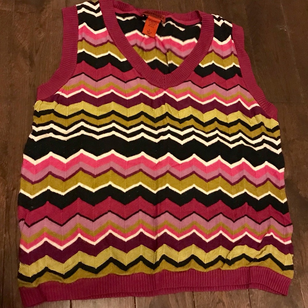 Missoni for Target sweater vest GUC thin material